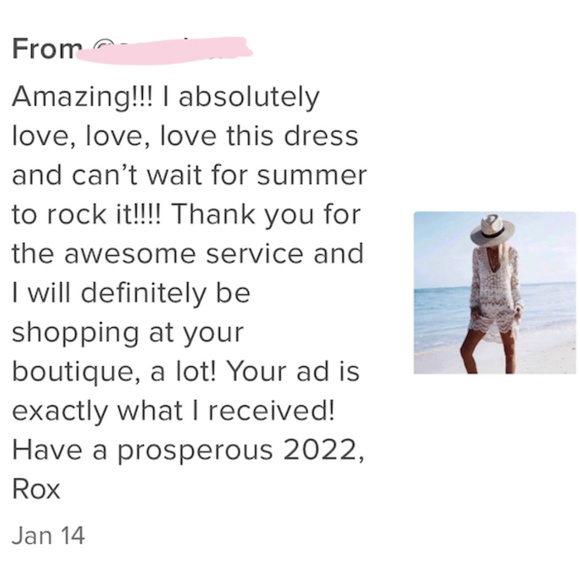 Crochet Beach Cover Up Deep V Neck Dress - Picture 16 of 16